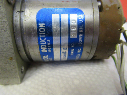 GENERATOR INDUCTION  MOTOR AIRCRAFT PART J2GW07-10 AS PICTURED &8Z-A-66