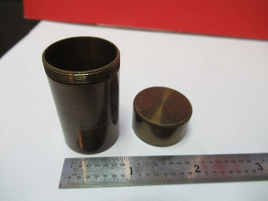 Empty Spencer Lens Co. Brass Can Antique Objective Microscope Part