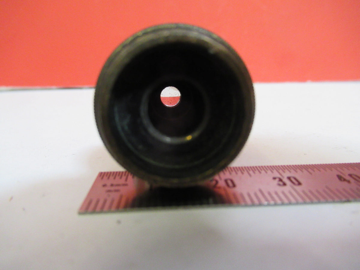 ANTIQUE BRASS ERNST LEITZ "7" LENS OBJECTIVE MICROSCOPE AS PICTURED &F8-A-78
