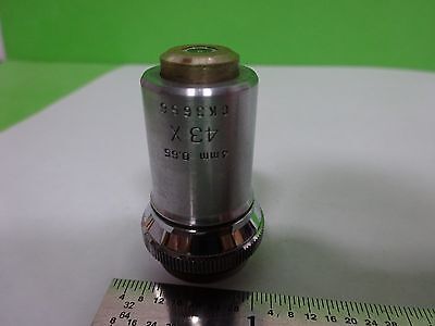 MIKROSKOPTEIL OBJEKTIV BAUSCH LOMB 43X OPTICS AS IS #Y3-10