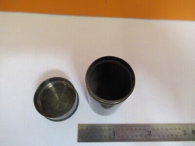 ANTIQUE BRASS EMPTY OBJECTIVE CAN ZEISS A3 MICROSCOPE PART AS PICTURED &7B-B-35