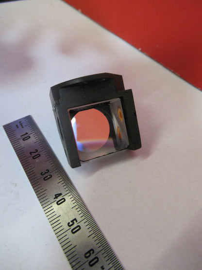 ANTIQUE BAUSCH LOMB OPTICS GLASS PRISM MICROSCOPE PART AS PICTURED S4-B-110