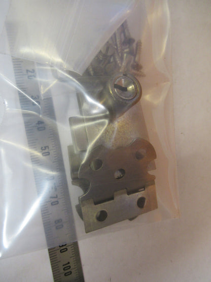 BAUSCH LOMB HINGES + LOCK WITHOUT KEY  MICROSCOPE PART AS PICTURED Q9-FT-84