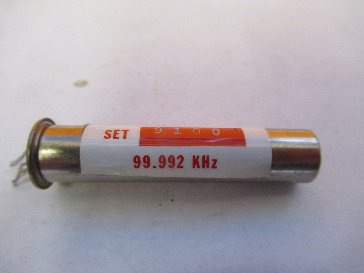 Pair Rare Quartz Crystal 99.992 KHz Midland Ross Frequency