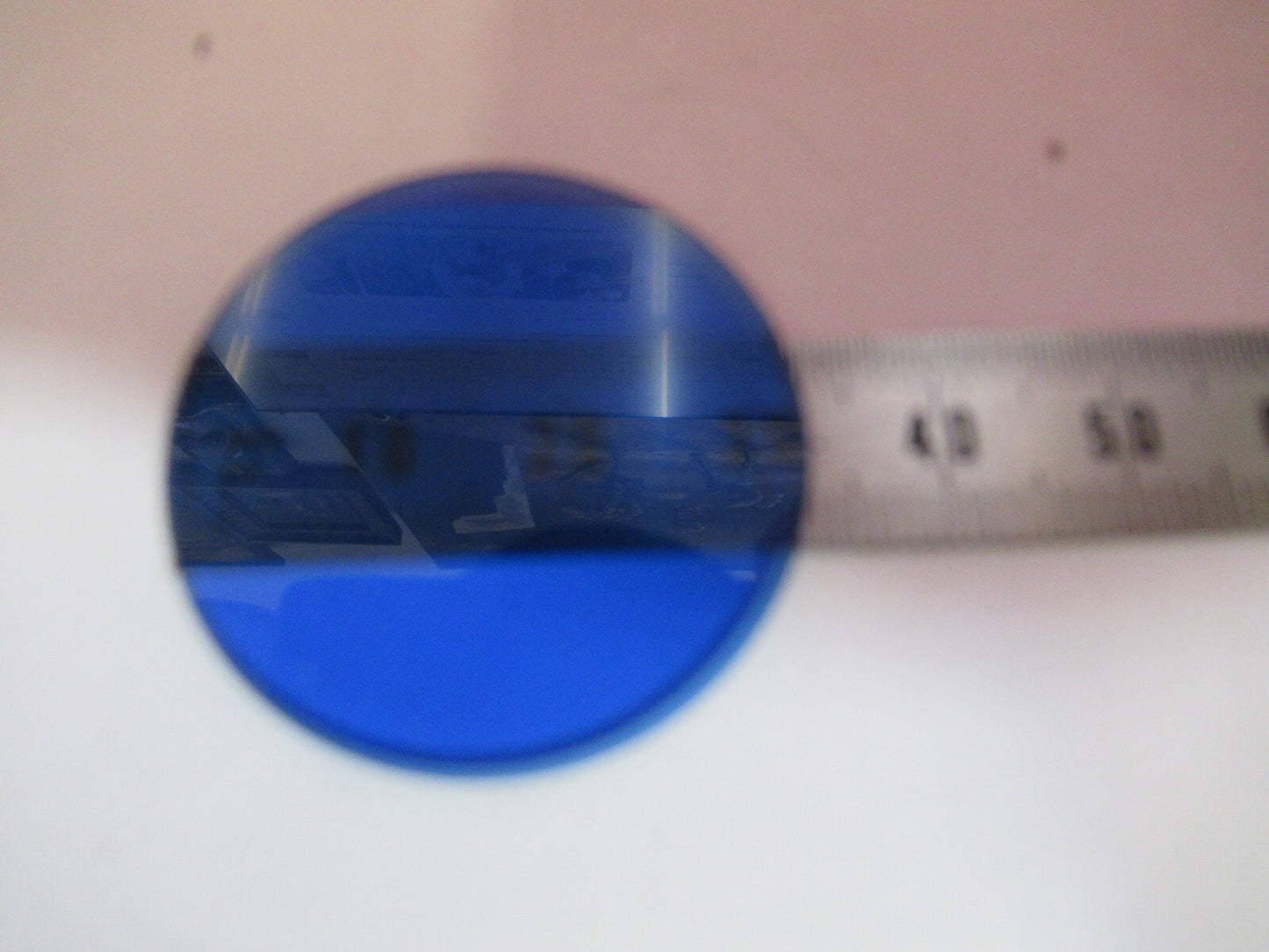 NIKON JAPAN GLASS BLUE FILTER OPTICS MICROSCOPE PART AS PICTURED  T7-A-09