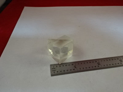 MICROSCOPE PART PRISM ASSEMBLY [chip on edge] OPTICS AS IS #AM-50