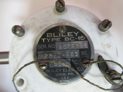Antique Bliley Electric Co. Quartz BC46 Crystal Ceramic