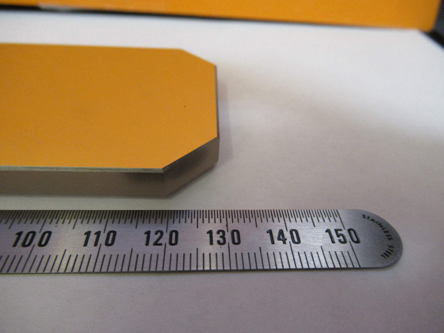 optical large glass TRUNCATED MIRROR MIL SPEC  laser optics as pictured  y3-a-13