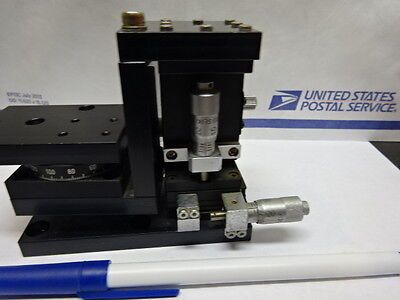 OPTICAL SIGMA KOKI STAGE ROTATION XYZ MICROMETER LASER OPTICS AS IS #82-08-A