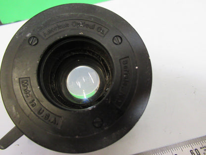 SPENCER AO CONDENSER + IRIS OPTICS ANTIQUE MICROSCOPE PART as pic T6-A-75