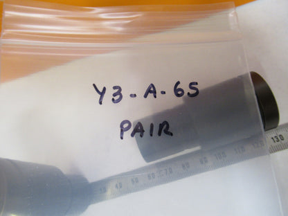 PAIR GENERIC WF 10X-18mm OCULAR EYEPIECE MICROSCOPE PART AS PICTURED Y3-A-65