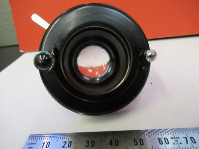 VINTAGE BAUSCH LOMB CONDENSER + IRIS MICROSCOPE PART OPTICS AS PICTURE &13-FT-73