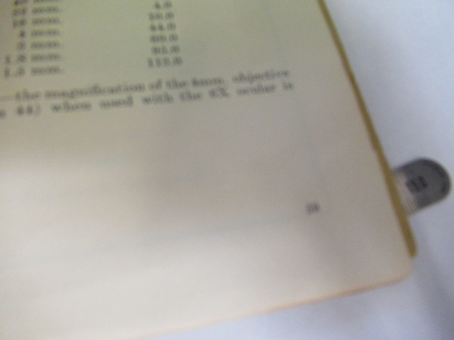 Spencer Lens Co. Manual 1926 Very Fragile Microscope Part