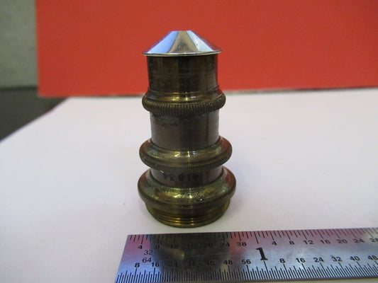 Spencer Lens Co. 4mm Brass Antique Objective Optics Microscope Part