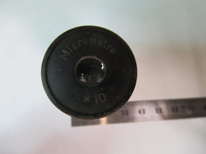 Micrometre 10X France Eyepiece Lens Microscope Part