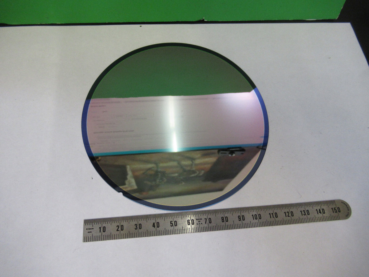 SILICON WAFER SINGLE CRYSTAL 5" DIAMETER COATED AS PICTURED &S8-A-59