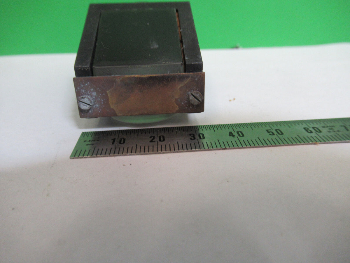 ANTIQUE BAUSCH LOMB PRISM HEAD OPTICS MICROSCOPE PART AS PICTURED S4-B-07