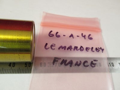 ANTIQUE BRASS EMPTY OBJECTIVE CAN LEMADERLEY FRANCE MICROSCOPE PART #66-A-46