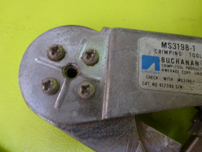 FOR PARTS BUCHANAN MAKER CRIMPING TOOL [rusty] AS IS #TA-3-7