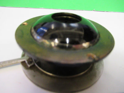 ANTIQUE BRASS LEITZ GERMANY CONDENSER IRIS MICROSCOPE PART AS PICTURED V3-A-37