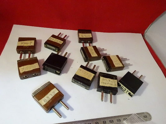 Lot Vintage Quartz Crystal Resonators Mil Spec Frequency Control Radio