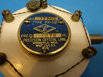 Antique Quartz Crystal Radio Ceramic Precision Frequency Control
