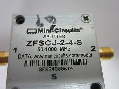 MINI CIRCUITS ZFSCJ-2-4-S POWER SPLITTER GHz RF MICROWAVE FREQUENCY BIN#J6-25