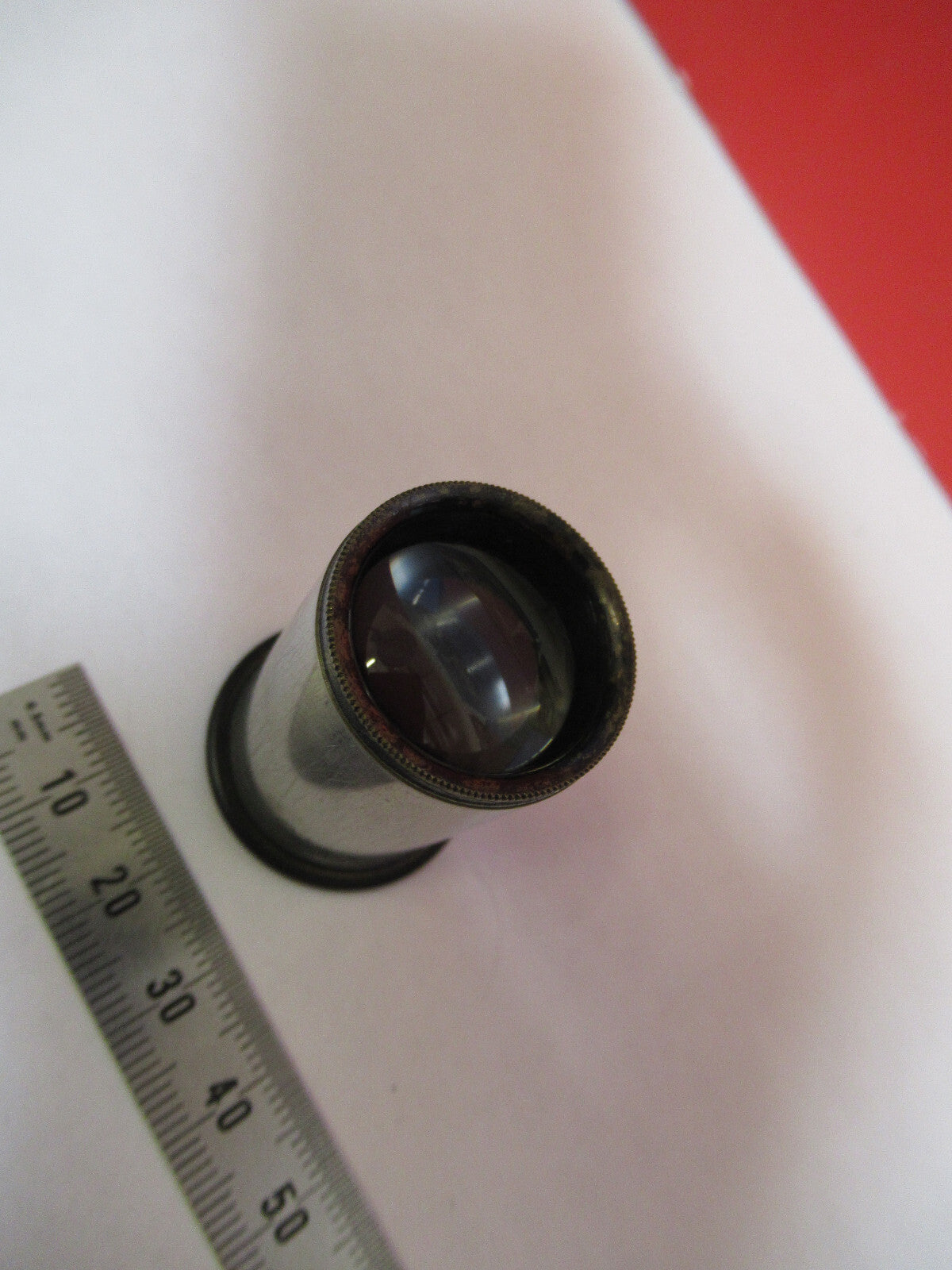 ANTIQUE BAUSCH LOMB EYEPIECE 10X OPTICS MICROSCOPE PART AS PICTURED  T7-A-02