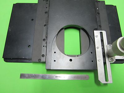 MICROSCOPE PART STAGE MICROMETER LEITZ WETZLAR GERMANY ORTHOPLAN  BIN#50-02