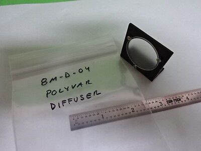 MICROSCOPE PART POLYVAR REICHERT LEICA DIFFUSER LENS OPTICS AS IS BIN#8M-D-04
