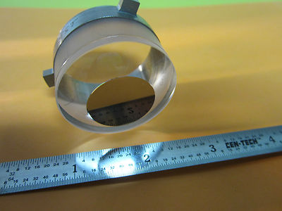 OPTICAL WEIRD LENS WITH MIRROR FILTER AT CENTER ? LASER OPTICS BIN#9-09