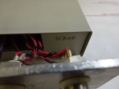 NATIONAL INSTRUMENTS SCB-68 DATA ACQUISITION MODULE BOARD BOX TC-3