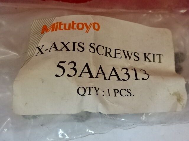 SET MITUTOYO JAPAN X-AXIS SCREWS KIT 53AAA313 AS IS #T8-51