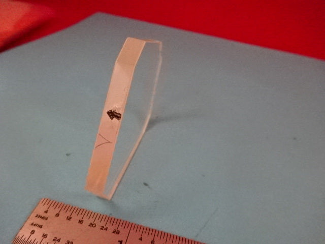 OPTICAL COATED TRUNCATED BK7 FLAT GLASS OPTICS AS IS #AV-27