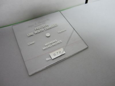 ROGER SHERMAN STANDARD PRÄZISIONSLINIE BREITE MIKRON OPTIK BIN#M8-02