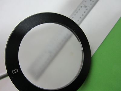 MICROSCOPE PART FILTER B DIFFUSER ILLUMINATOR OPTICS AS IS  BIN#R5-18