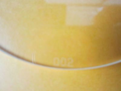 OPTISCHE DICKE SAPHIR-WAFER-Y-CUT-LASEROPTIK [an der Kante abgebrochen] BIN#6V-45