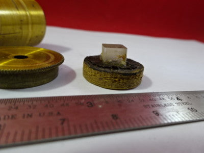 Antique Brass Portable Seeds Microscope Vintage Part AS IS
