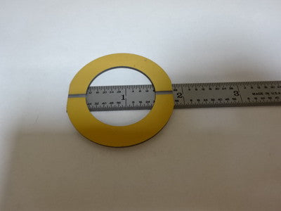 LARGE QUARTZ SINGLE CRYSTAL LOAD CELL PIEZOELECTRIC BLANK GOLD COAT PIEZO #AL-32