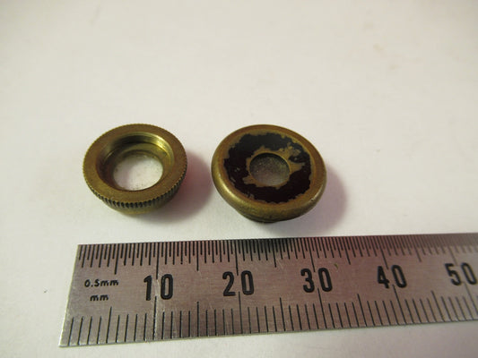 Antique Nachet France Two Objective Lenses Microscope Part