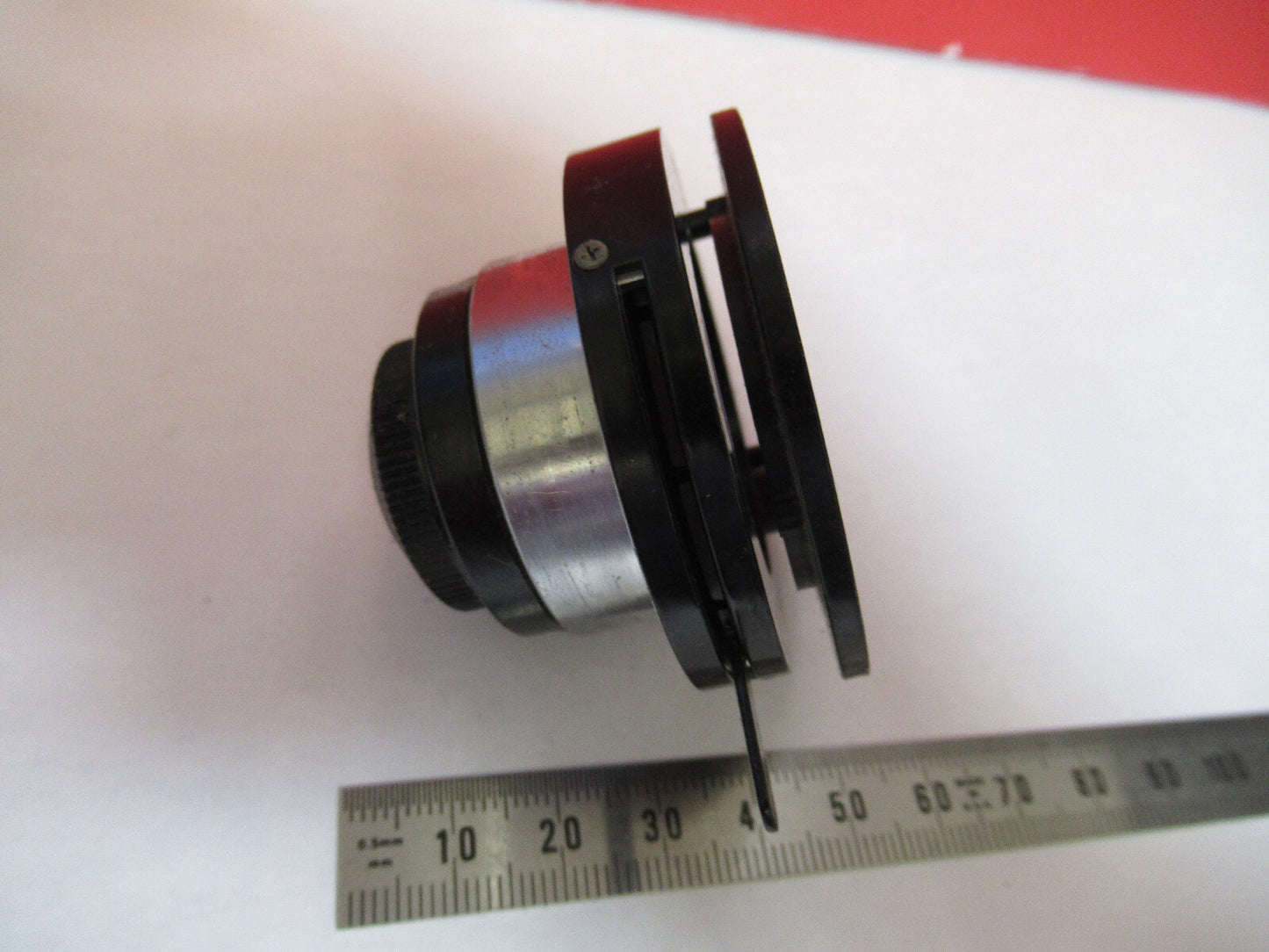 OLYMPUS  JAPAN CONDENSER + IRIS OPTICS MICROSCOPE PART AS PICTURED T9-A-13