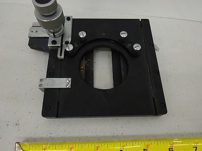 MICROSCOPE PART VICKERS ENGLAND UK STAGE TABLE MICROMETER AS IS BIN#C8-E-02