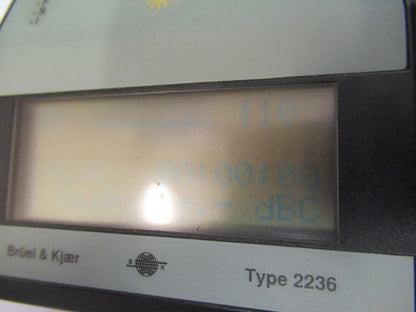 BRUEL KJAER DENMARK 2236 WITHOUT MIC SOUND LEVEL METER AS PICTURED  #H2-A-03