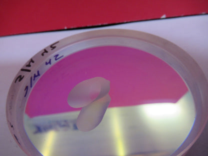 Optical Flat Fused silica Holed Laser Optics Dichroic Coated