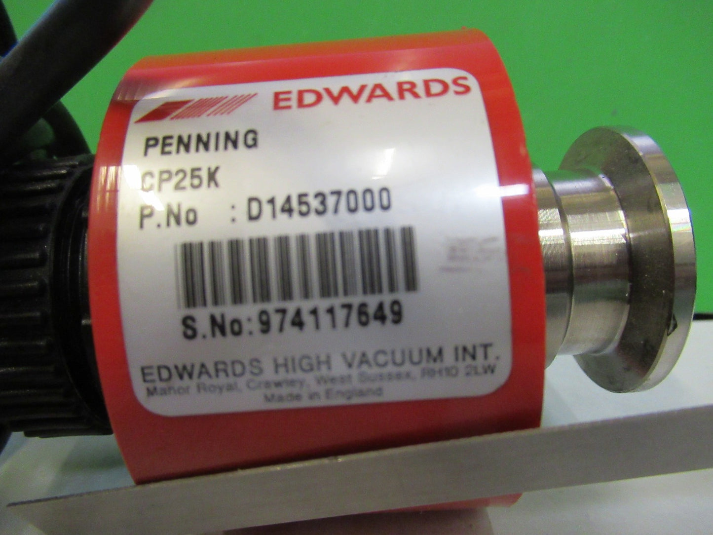 EDWARDS PENNING VACUUM SENSOR AS PICTURED T2-A-21