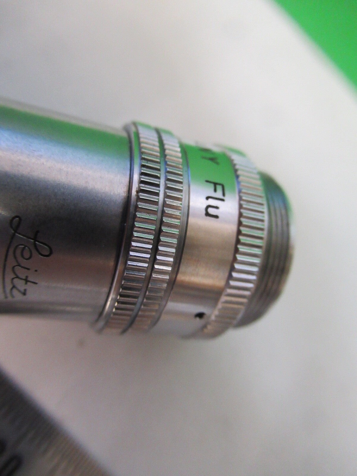 LEITZ GERMANY 45X /170 FLU OPTICS LENS MICROSCOPE PART AS PICTURED 8X-A-32