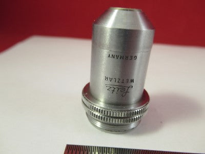 LEITZ WETZLAR GERMANY OBJECTIVE 10X /170 MICROSCOPE OPTICS AS PICTURED &FT-4-44