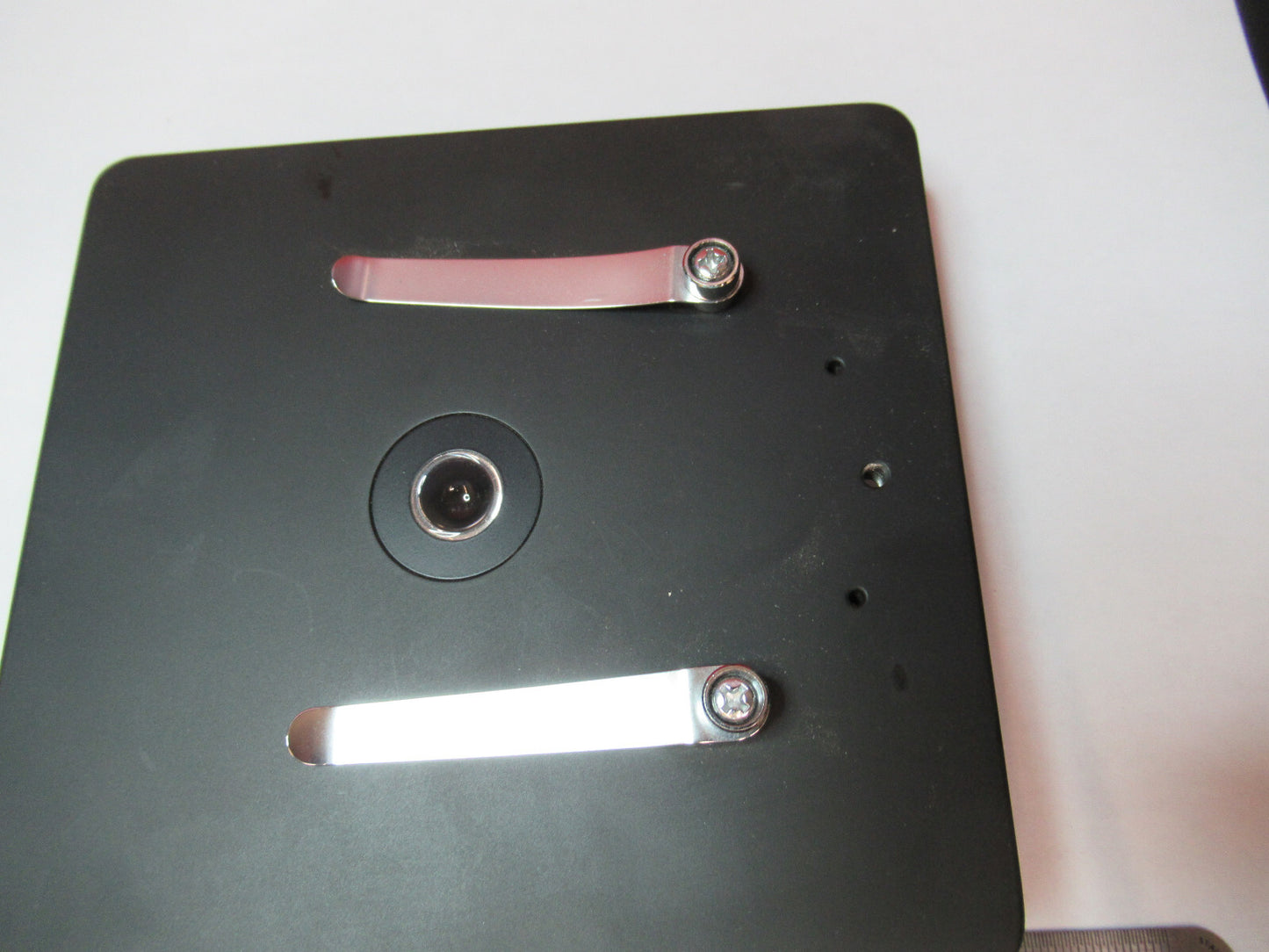 TASCO STAGE TABLE + CONDENSER OPTICS MICROSCOPE PART AS PICTURED T7-A-12