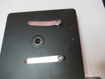 TASCO STAGE TABLE + CONDENSER OPTICS MICROSCOPE PART AS PICTURED T7-A-12
