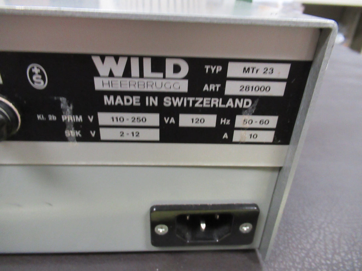 Wild Swiss Power Supply MTr-23 Microscope Part